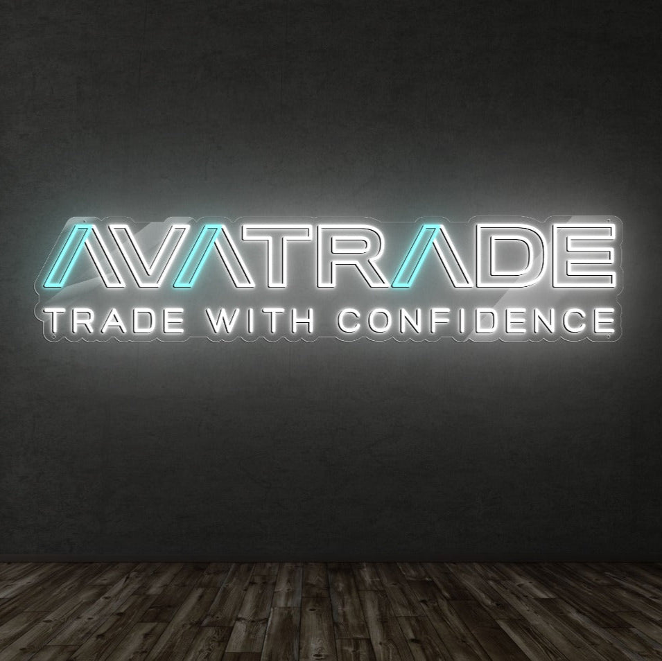 Avatrade con Slogan - Neón Personalizado