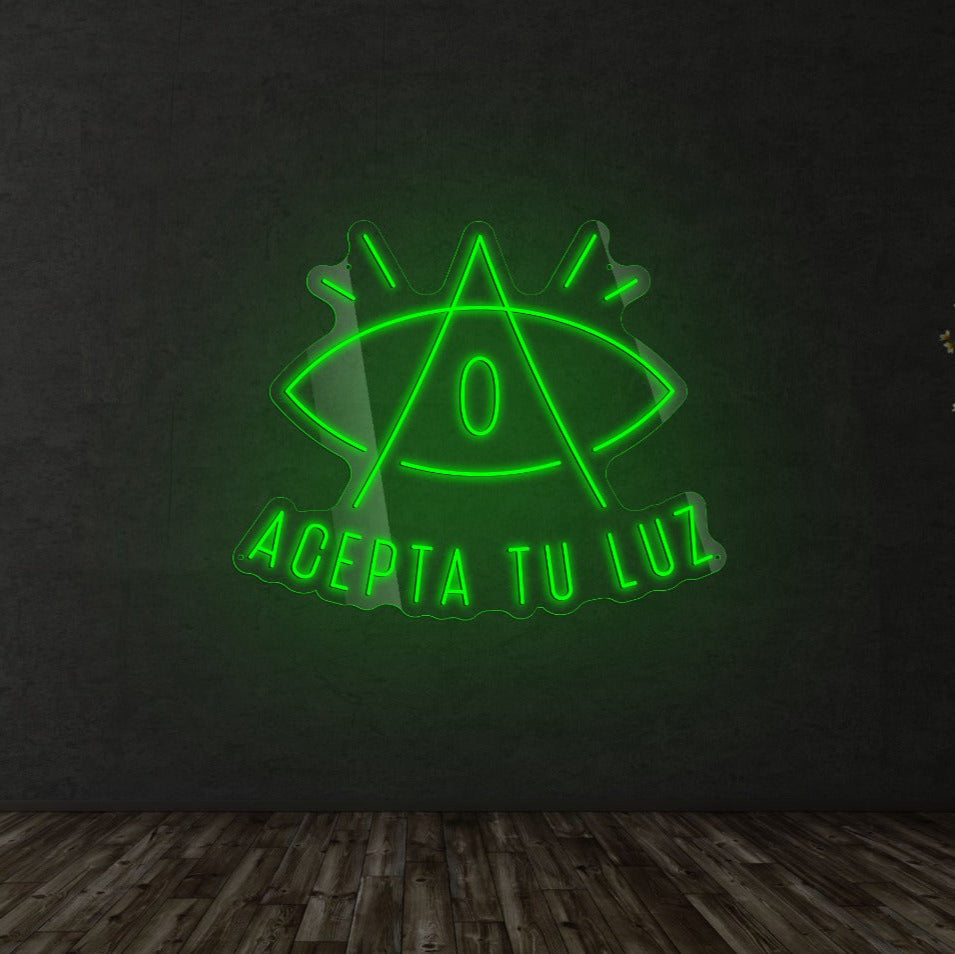 Acepta tu Luz- Neón Personalizado