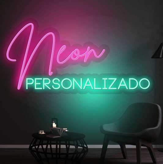 Neon Personalizado España. Letrero de Neón con Letras. Neón personalizado con logo. 