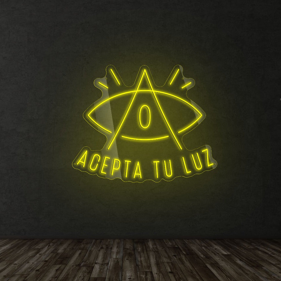 Acepta tu Luz- Neón Personalizado