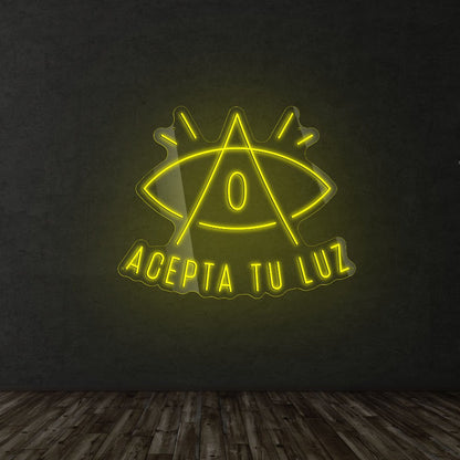 Acepta tu Luz- Neón Personalizado