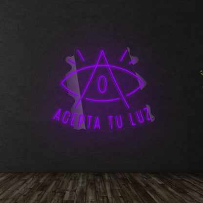 Acepta tu Luz- Neón Personalizado
