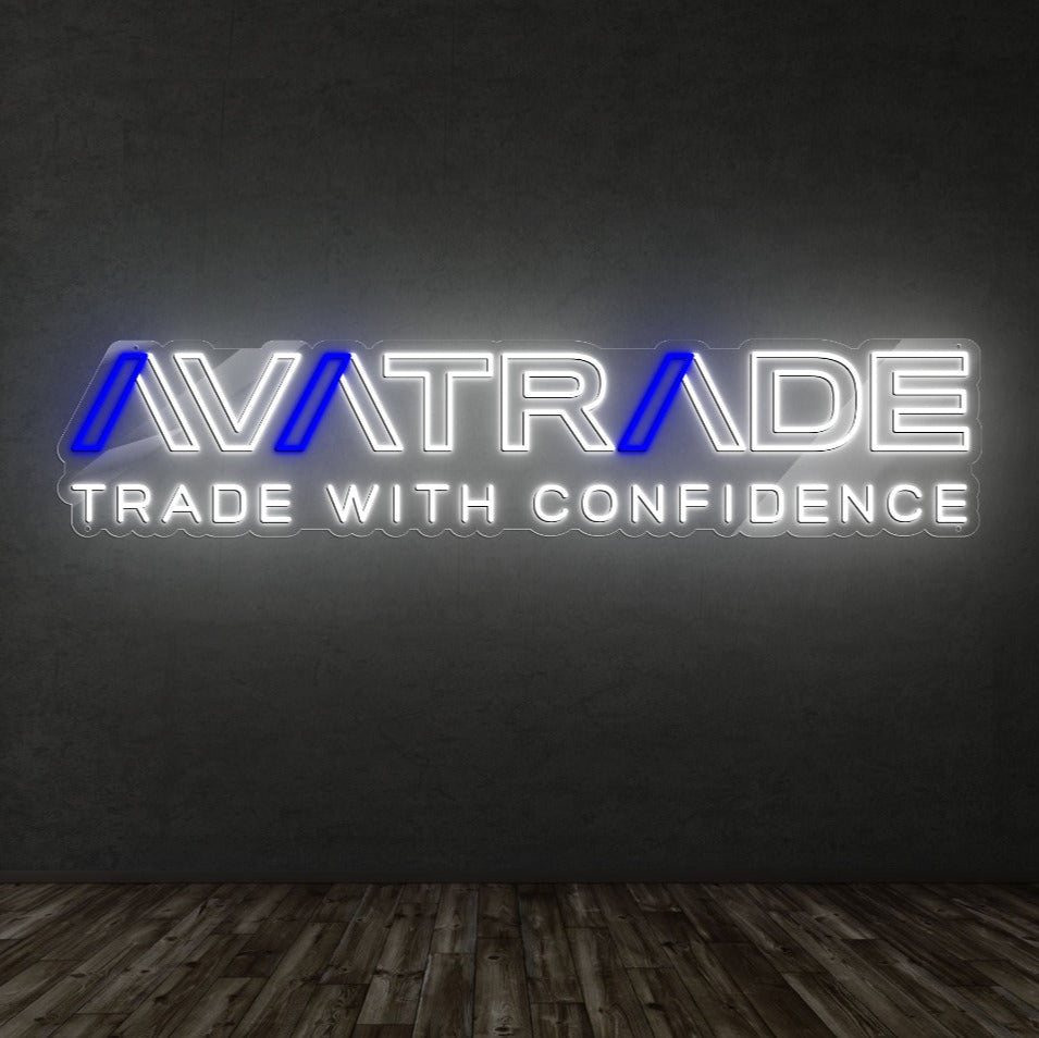 Avatrade con Slogan - Neón Personalizado