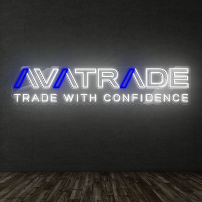 Avatrade con Slogan - Neón Personalizado